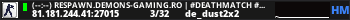 (--:--) RESPAWN.DEMONS-GAMING.RO | #DeathMatch #Vip #Skin